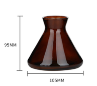 200ml Home Fragrance Diffuseur Flacon Conique Verre Reed Diffuseur Verre Vide Bouteille De Parfum De Luxe En Gros
