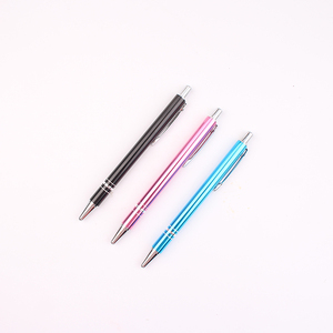 Bolígrafo Multicolor Personalizado con Logotipo en Oferta, Bolígrafo Metálico con Botón de Presión Brillante, Ancho de Escritura de 1.0 mm - Product Image 5