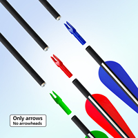 Meilleure vente Flèches de chasse en carbone pur rectitude. 001/.003/.006 pour arcs classiques composés ID 6.2mm pour la pratique du tir