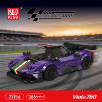 Ensemble de blocs de construction MOULD KING 27154 mini Super Sports Car, voiture de course haute vitesse avec boîte de présentation, briques MOC, jouets, cadeau de Noël