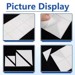 Cinta Adhesiva Acrílica de Doble Cara Triangular, Resistente y Sensible a la Presión, Cortada a Troquel, para Sellado de Bolsas y Cajas de Color, Fabricación OEM - Product Image 2