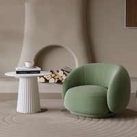Ensemble de 2 fauteuils d'appoint en velours moderne, canapé simple rembourré pour salon, chambre à coucher, balcon, bureau, fauteuil de détente