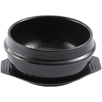 Bol en pierre coréen avec plateau, pot en céramique de qualité supérieure pour Bibimbap, soupe coréenne Bibimbap