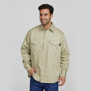 Venta al por mayor 100% algodón Nfpa 2112 FR soldadura resistente al fuego funciona camisa para la venta - Product Image 4