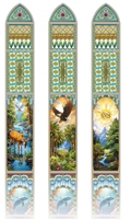 Vitrail artistique moderne en verre creux, personnalisé, de haute qualité, imperméable, durable et écologique pour cuisine, extérieur, salon et hôtel