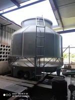 Tour de refroidissement à contre-courant industrielle haute température série TBL, matériau FRP et métal, ventilateur à flux croisé, moteur, pompe