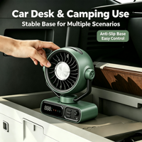 Nuevo Ventilador Portátil de 20000mAh para Camping y Escritorio, Recargable, con Control Remoto, Sin Aspas, 43 Horas de Funcionamiento, Banco de Energía, Luz Nocturna