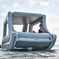 Nouveauté : Bateau de fête flottant électrique pour adultes, installations de divertissement aquatique gonflables pour les sports nautiques en plein air