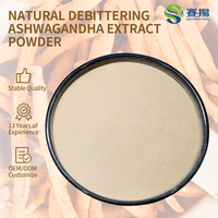 Poudre d'extrait d'Ashwagandha 5% Withanolides, soluble dans l'eau, débittruite, complément naturel, poudre d'extrait de racine d'Ashwagandha