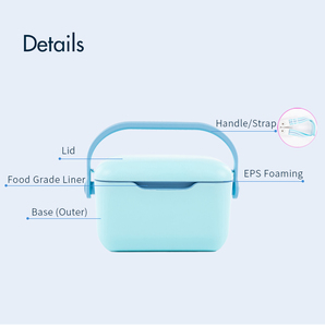 กล่องเก็บความเย็นหีบน้ำแข็งสำหรับปิกนิกเกรดอาหาร6QT icemaster ออกแบบโลโก้ได้ตามต้องการ - Product Image 6