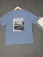 Camiseta de Hombre 2026, Nueva, de Alta Calidad, Verano, Transpirable, Cuello Redondo, Cómoda, Informal, Lisa, Absorbe la Humedad, Estilo Vintage