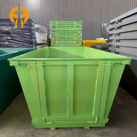 Conteneurs à déchets, poubelles et bacs de tri pour usine de recyclage, avec logo Color Company