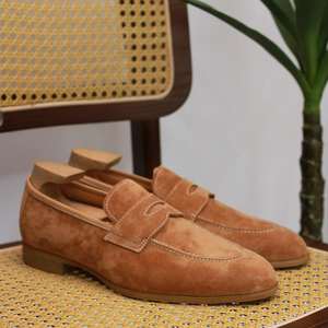 Chaussures Casual Vintage de Luxe Britanniques - Cuir Lisse avec Finition Texturée, Chaussures pour Hommes Prêtes pour le Mariage - Product Image 3