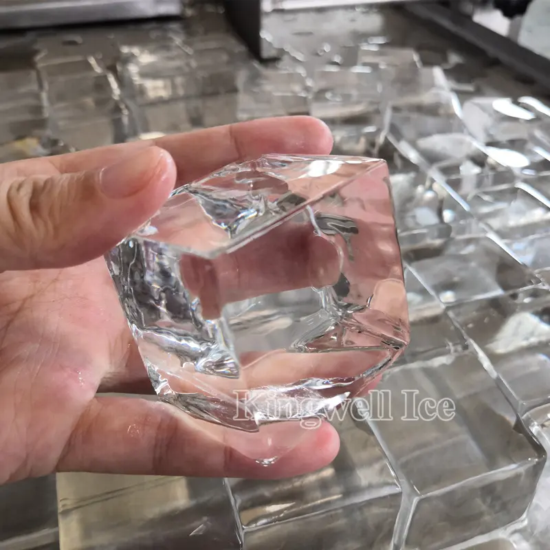 Kingwell-máquina de producción de hielo transparente, 2 toneladas, para hacer esféricos cuadrados