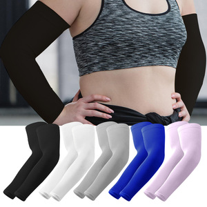 Women's <b>Sunscreen</b> Arm Sleeves Solid Color UV Protection Quick Drying Cycling Outdoor Use - Product Image 1