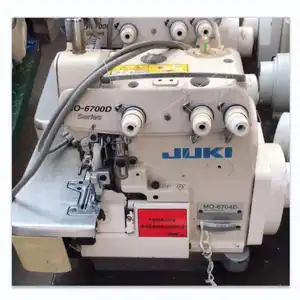 Jukis MO-6704 de overlock de segunda mano, máquina de coser semiseca de alta velocidad para la industria de la ropa