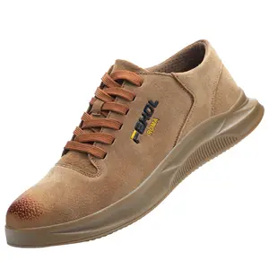 DEBONSAPT Comfortable Soft Lightweight Pure Leather Breathable Safety Shoes Anti-Scald Anti-Slip ISO Support OEM/ODM