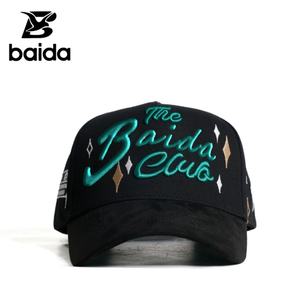Gorras Personalizadas Estilo Vintage con Bordado 3D, de Algodón, Gamuza y Tela de Rizo, con Lazos, Gorra de Béisbol - Product Image 1