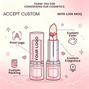 Lápiz Labial con Logotipo Personalizado en Lámina Dorada, Bajo MOQ de 50 Piezas, Cambio de Color por PH, para Iniciar tu Marca Privada de Cosméticos Virales en TikTok - Product Image 1