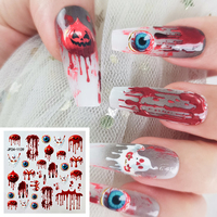 Autocollants 3D Halloween pour Ongles : Citrouille, Crâne, Araignée – Décalcomanies Imperméables Auto-Adhésives pour Femmes, Enfants, Fêtes, Cosplay, Manucure Effrayante