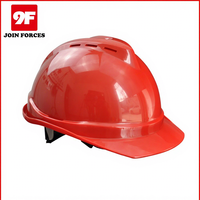Casque de sécurité industriel léger 9F 6 Point Glow ABS avec haute résistance aux chocs, norme GB2811-2019, option de logo personnalisé