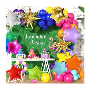 Metallic Candy Pastell Geburtstag Hochzeits feier Star Burst Exploding Balloon Kit Set