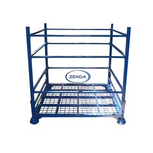 Wholesale Easy Installation Steel Stackable Collapsible Pallet Metal Cage Stillage