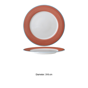 จานแบนคาลิปโซ่ คอรัล ขนาด 31.6 ซม. รุ่นโครน่า - Product Image 3