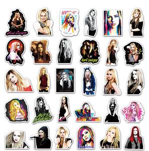 50 Pegatinas Personalizadas de Avril Lavigne, Estilo Rock Star, para Laptop, Patineta, Vinilo, Pegatinas de Cantante - Product Image 4