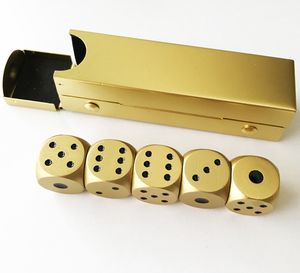 Ensemble de dés du MDN en alliage d'aluminium à 6 faces en métal avec boîte de rangement pour affichage uniquement - Product Image 1