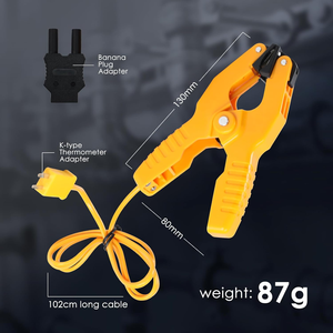 Sonda de Termopar Tipo K con Conector Banana |   -40~200 ° Sensor de Temperatura para Tuberías de HVAC, Compatible con Multímetros y Uso Industrial (OEM) - Product Image 6