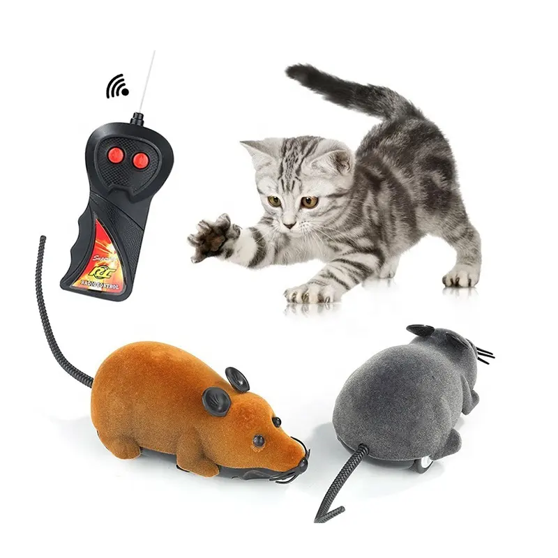 고양이 장난감 원격 제어 무선 RC 전자 시뮬레이션 마우스 장난감 고양이 고양이 참신 장난감에 대 한 전자 쥐