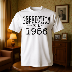 T-shirt vintage per compleanno Perfection Est 1956 - Product Image 2