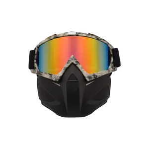 透明运动摩托车越野护目镜面罩防水摩托车护目镜防尘安全眼镜
