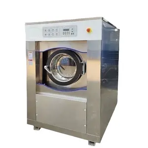 HOOP Washer Extractor Industrial Commercial Laundry Machine Electric Heated Stainless Steel Laundry Carpet Washer for 30-130 KG