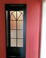 Puerta Interior de Madera PT para Jardín con Doble Acristalamiento de Vidrio Templado y Característica Resistente al Agua