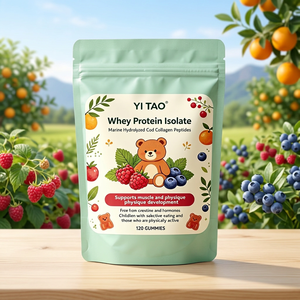 Gummies protéinés pour enfants à marque privée/OEM/ODM – Isolat de lactosérum et collagène pour le soutien musculaire, sans hormones, 120 comprimés à croquer - Product Image 5