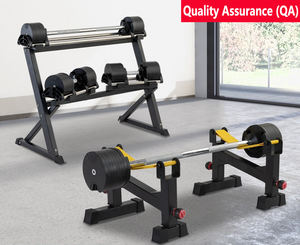 自由重量41公斤2公斤增量可调杠铃36公斤哑铃2合1健身房家用举重设备 - Product Image 3