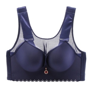 Soutien-gorge sans couture grande taille sans armatures - Soutien-gorge minimisant à maintien élevé pour poitrine généreuse, bralette à couvrance totale avec bretelles extra larges - Product Image 2