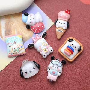 เคสโทรศัพท์การ์ตูนขนาดใหญ่แบบ DIY เคสใส่ขยะสุนัขสีขาวมีเสน่ห์ทำจากเรซินตกแต่งกรอบรูปทำด้วยมือกรอบรูปทำมือที่คาดผมรองเท้าของขวัญดอกไม้ - Product Image 4