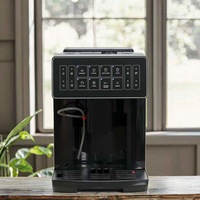 Machine à café électrique entièrement automatique à commande numérique programmable, pour latte, eau chaude, usage domestique, pression de 19 bars