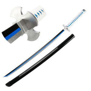 Espada Nichirin de Demon Slayer, <span class=keywords><strong>Tanjiro</strong></span> <span class=keywords><strong>Kamado</strong></span>, Zenitsu Agatsuma, 104cm/76cm, Bambú y Madera, Accesorio de Cosplay - Product Image 3