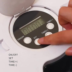 Dispenser makanan plastik padat portabel, pemberi makan hewan peliharaan otomatis pintar elektronik, Dispenser makanan Program dengan waktu <span class=keywords><strong>6</strong></span> makanan kualitas tinggi mode baru - Product Image 4