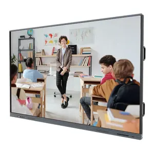 कारखाने कस्टम ओएम स्मार्ट इंटरैक्टिव फ्लैट पैनल डिस्प्ले 86 इंच मल्टी-टच एलसीडी स्क्रीन मीटिंग रूम के लिए इंटरएक्टिव व्हाइटबोर्ड