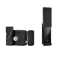 Cerradura Inteligente para Puerta Exterior con Huella Dactilar Biométrica, Desbloqueo por Botón, WiFi Tuya TTlock, Resistente al Agua