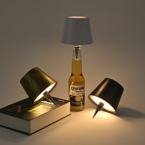 Wireless Bottle Lamp Rechargeable LED Wine Bottle <strong>Light</strong> with 3 Modes Touch Dimming for Bedroom <strong>Table</strong> Decor Christmas Gift - Product Image 3
