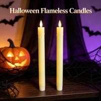 Ensemble de 6 bougies LED à flamme vacillante à piles, à télécommande, pour mariage, fête, Halloween, décoration de la maison