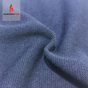Tissu ignifuge en jersey simple tricoté 5.3OZ 100% coton certifié NFPA2112 personnalisé pour vêtements <span class=keywords><strong>FR</strong></span> - Product Image 4