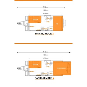 Caravane mobile XINYI de 15 pieds avec lits superposés triples, à <span class=keywords><strong>vendre</strong></span>, pour famille de 4 personnes - Product Image 4