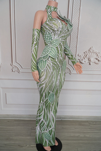 Novance Y4841 Vestiti <span class=keywords><strong>da</strong></span> <span class=keywords><strong>Sera</strong></span> Chic ed Eleganti, <span class=keywords><strong>Abiti</strong></span> Aderenti con Cristalli, Marca di Lusso, Abbigliamento per Ragazze per Feste - Product Image 3